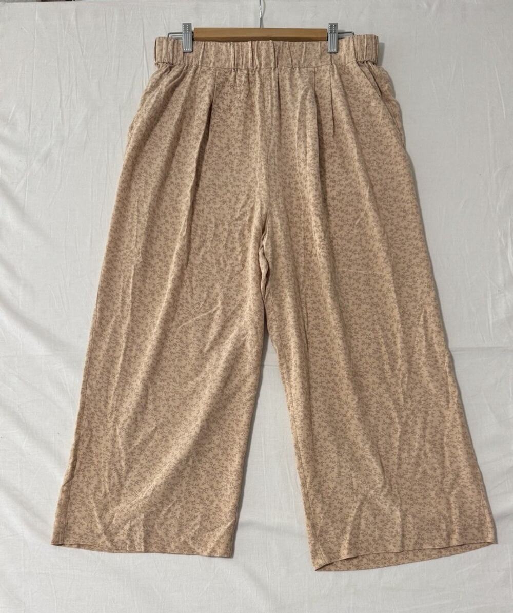 Anthropologie Paris Atelier & Other Stories - Floral Beige Cropped Pants Size 10